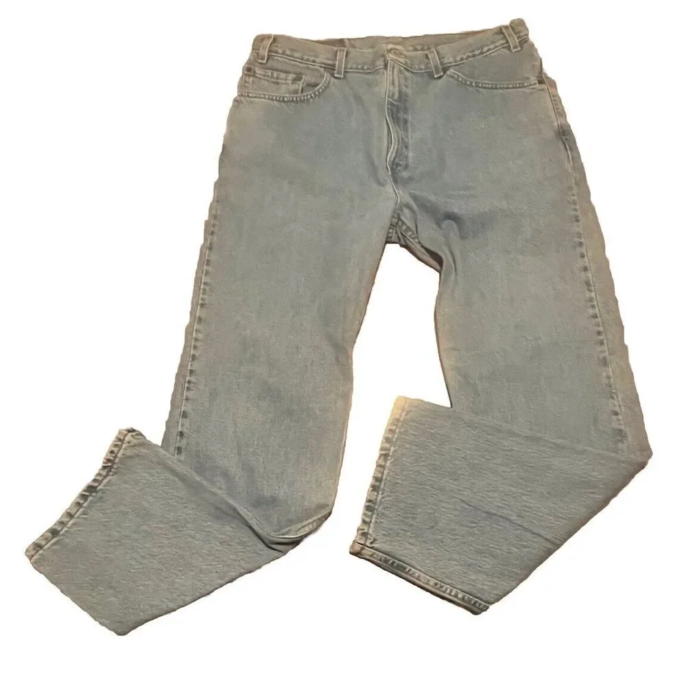 Vintage Y2K‎ Levi's Red Tab 505 Blue Mens 38x30 Regular Fit Denim Jeans 2000's